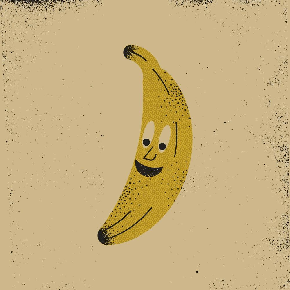 Happy Banana Square