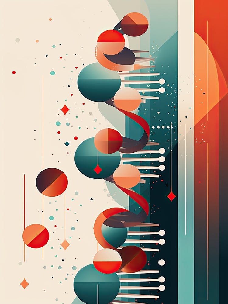 Dna Art Abstract Illustration 2