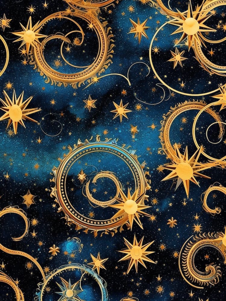 Blue And Gold Celestial 3