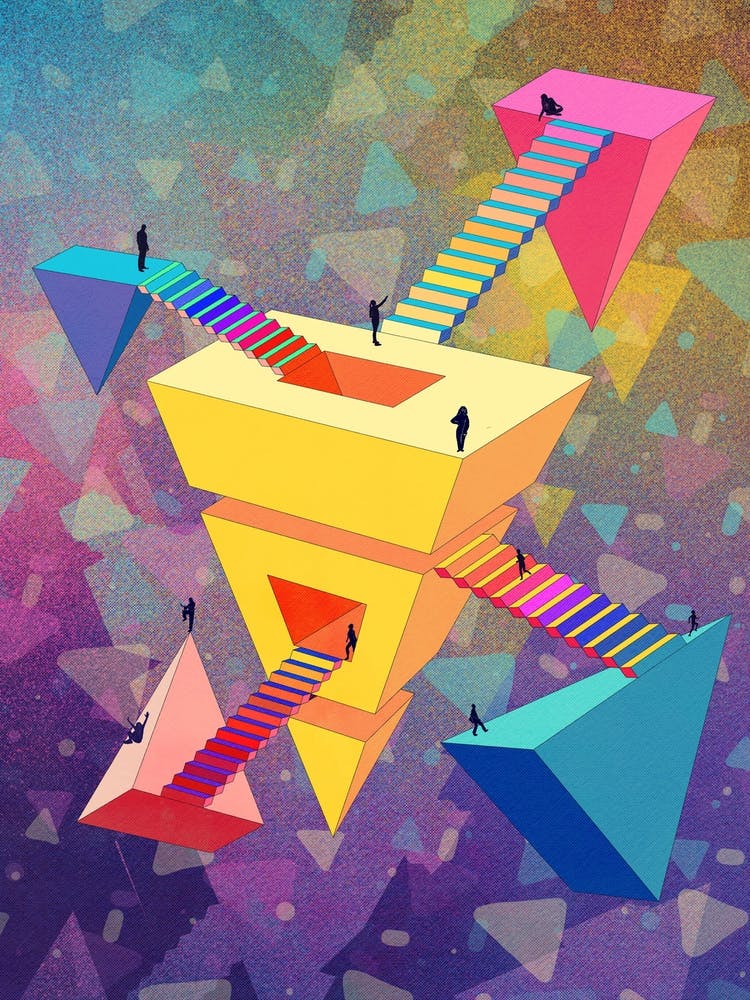Pyramide Abstraite