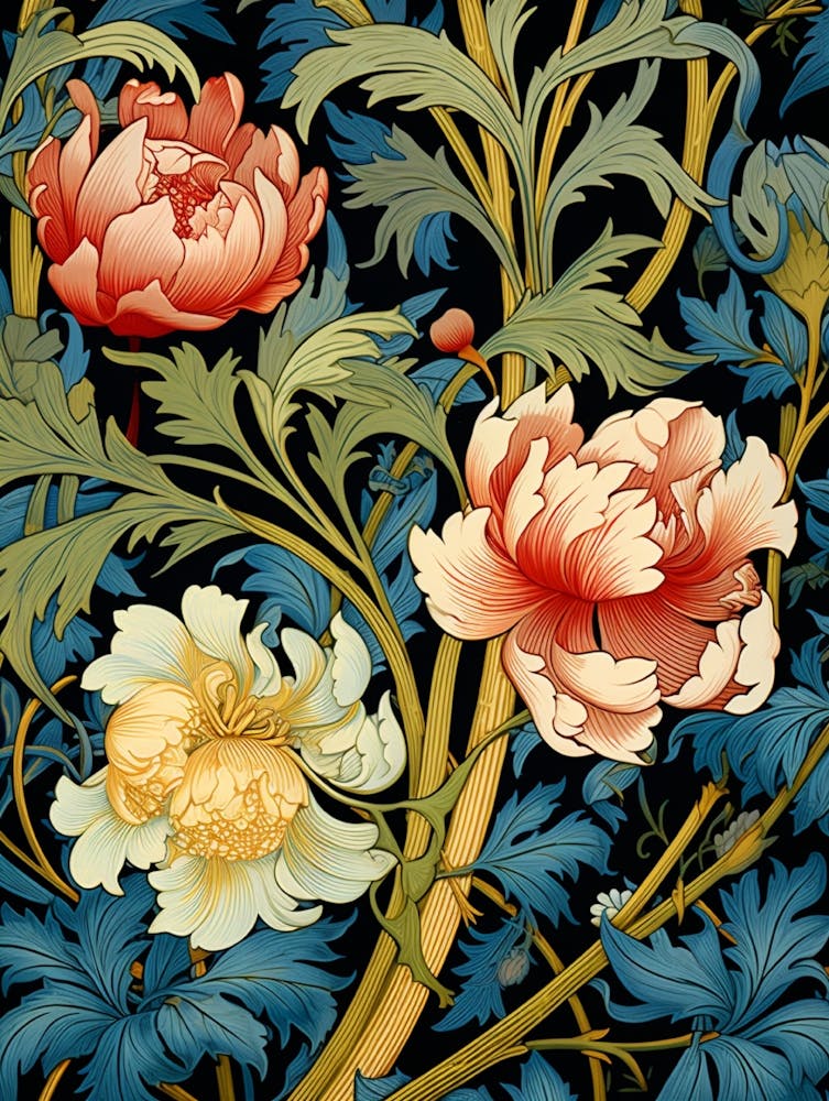 William Morris Peonies 1