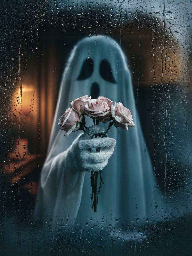 Ghost With Roses 1
