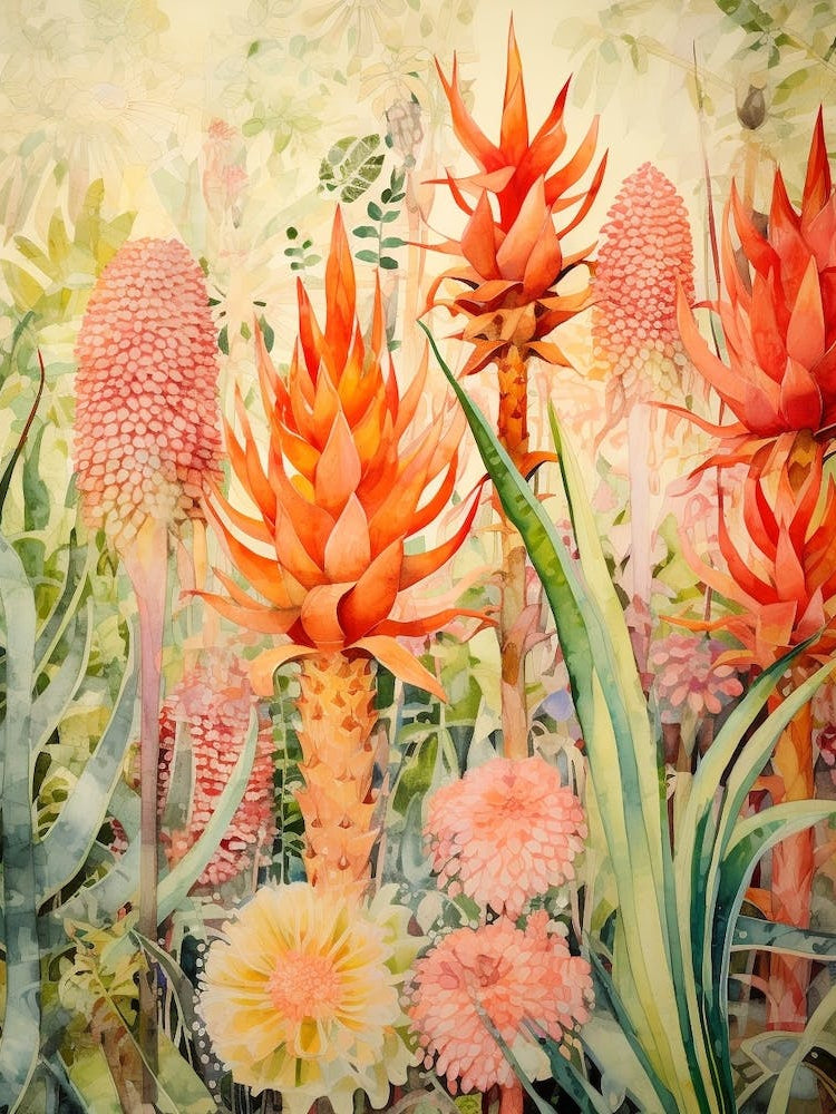 Tropical Plant Painting Aloe Vera 2