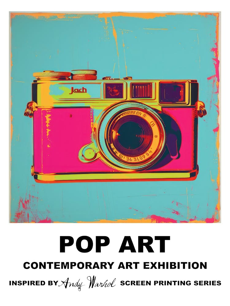 Poster Retro Camera Pop Art 1