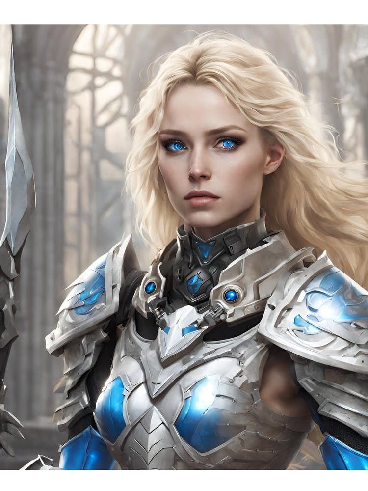 Young Woman In Armor