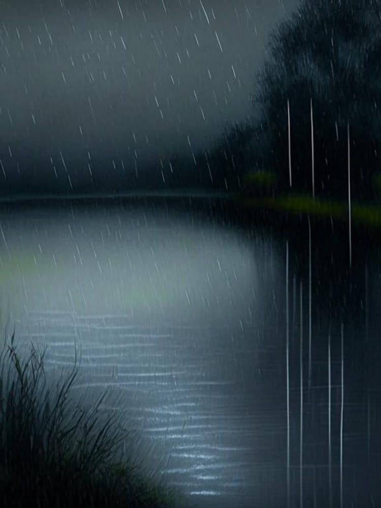 Rain Waterscape Crayon 1