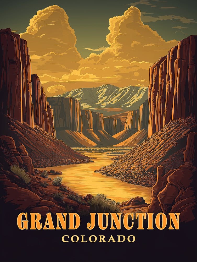 Grand Junction, Colorado Vintage Poster