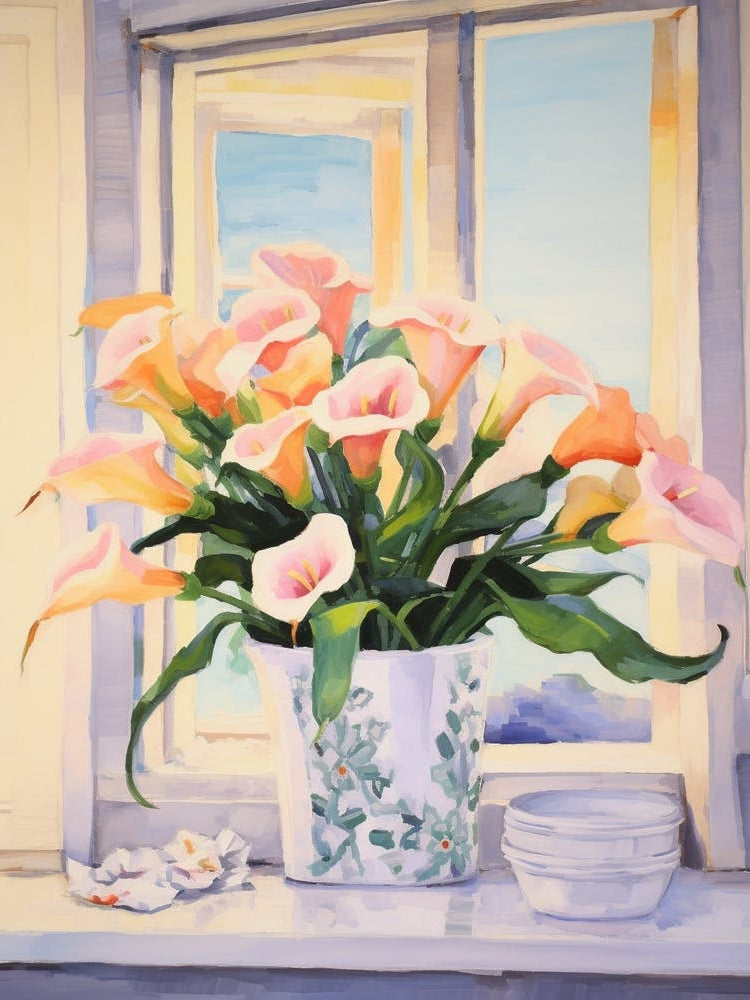 A Vase With Calla Lily, Flower Bouquet 1