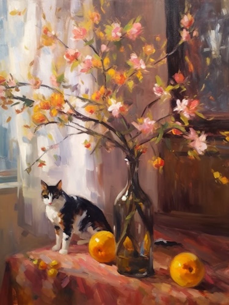 Magnolia With A Cat 4