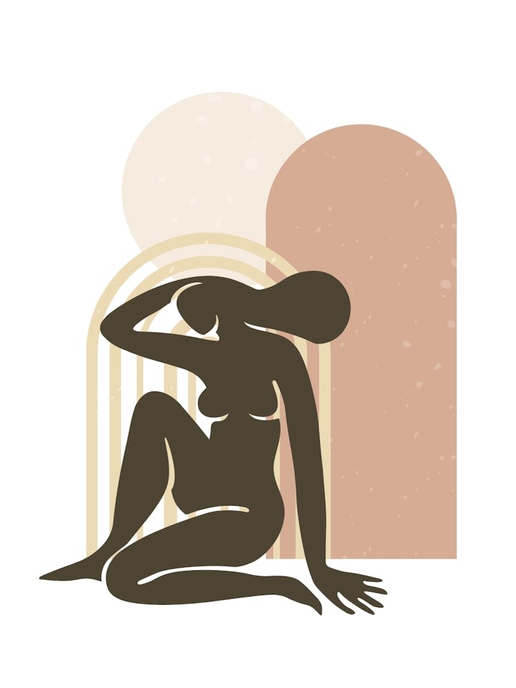 Abstract Boho Matisse Art print