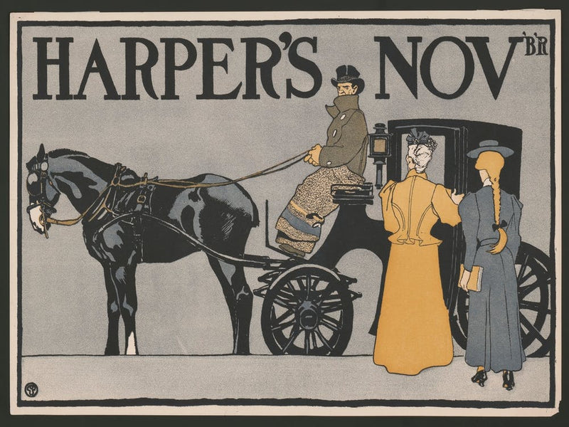 Vintage Carriage (1898), Edward Penfield