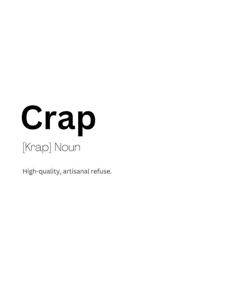 Crap Définition Signification