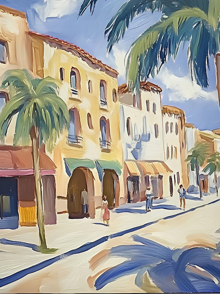 Palm Trees On The Street 1