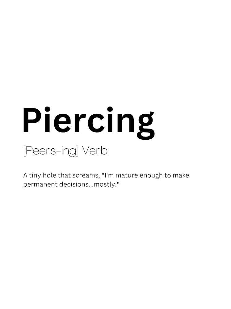 Piercing Definition Meaning 1
