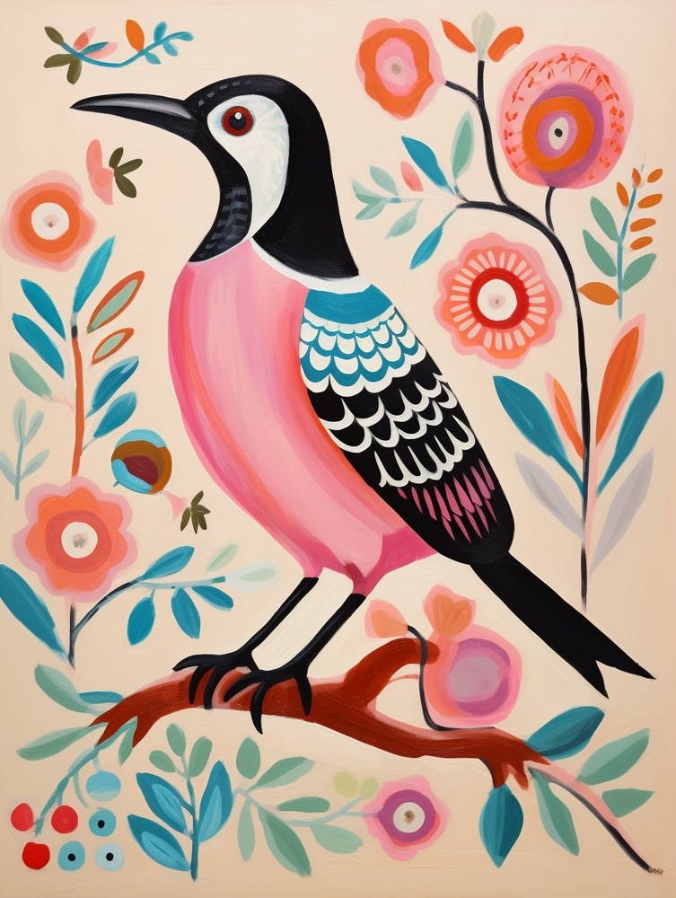 Pink Scandi Magpie 6