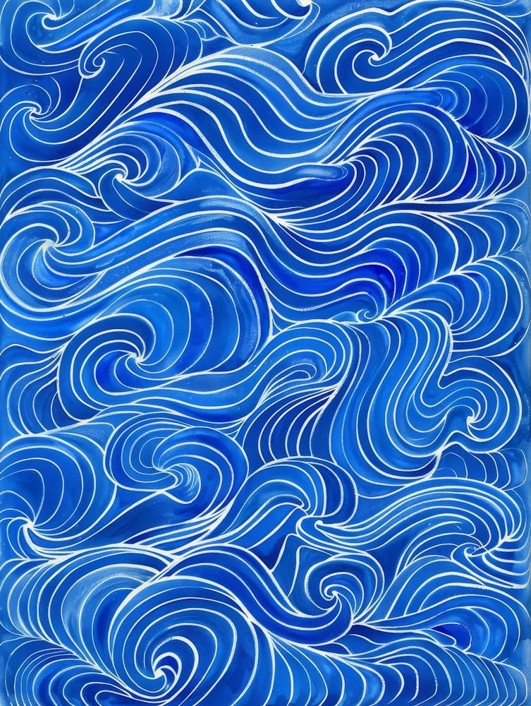 Abstract Sea Wave Pattern