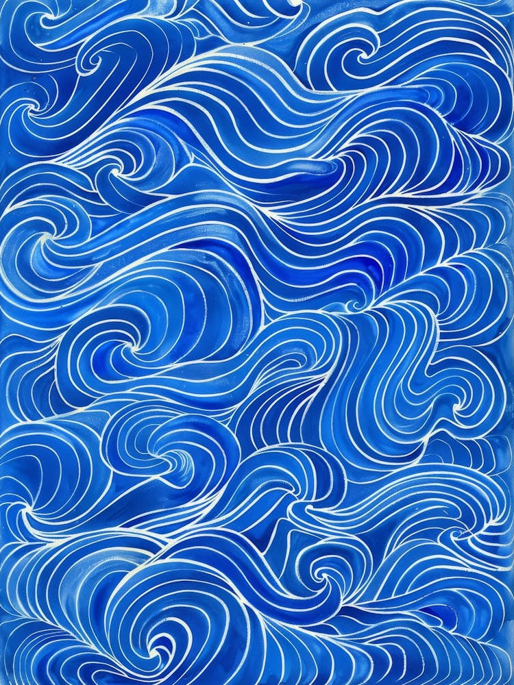 Abstract Sea Wave Pattern