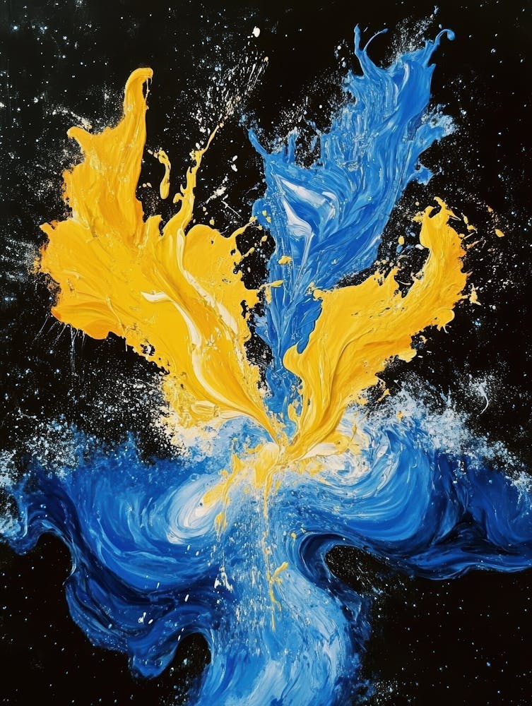 Blue And Yellow 14