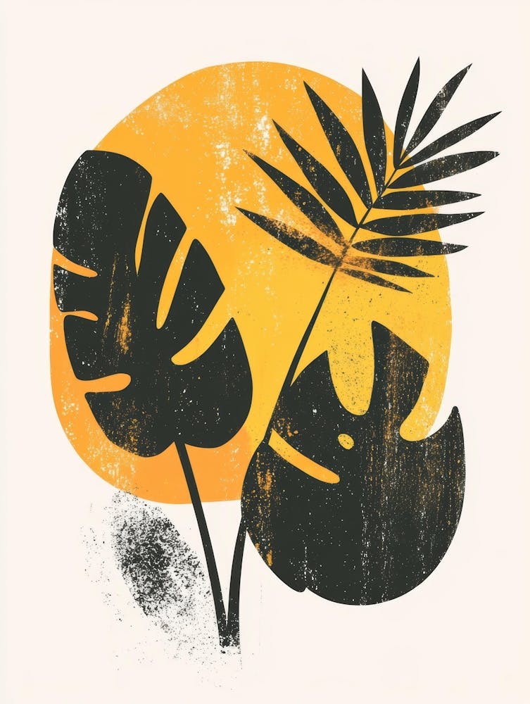 Palm Leaves Canvas Print 5