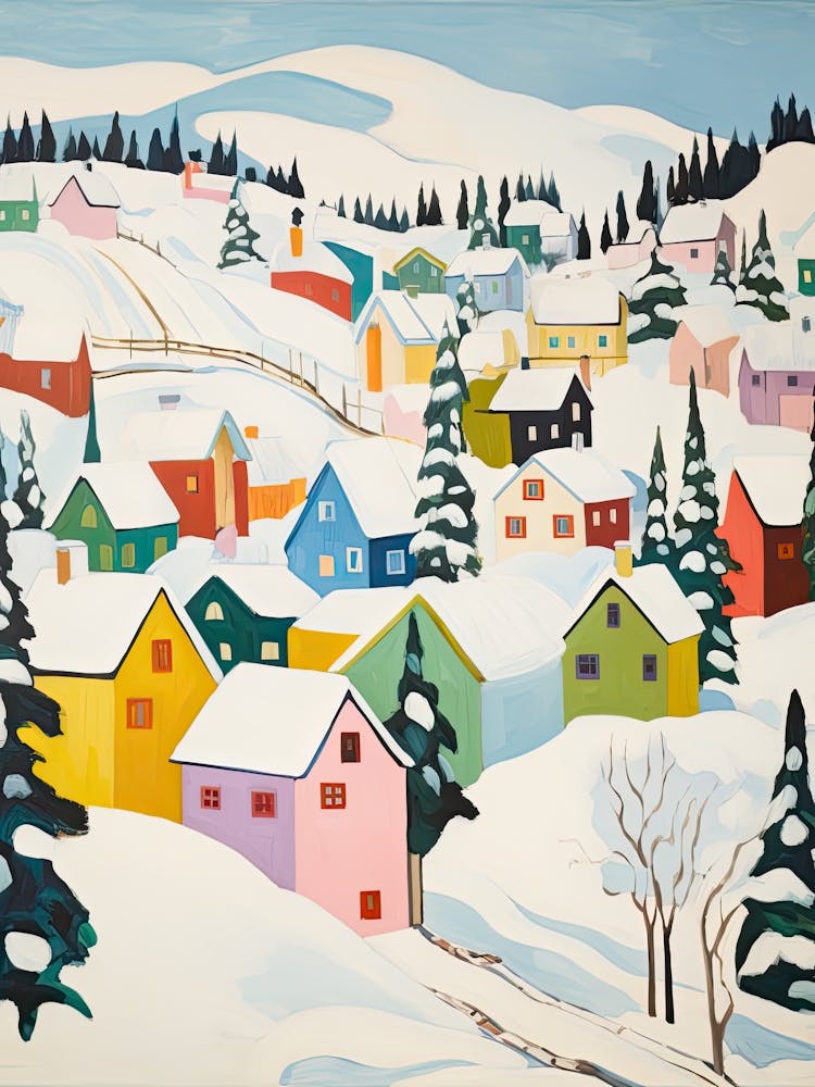 Winter Snow Lillehammer   Norway Snow Illustration 3