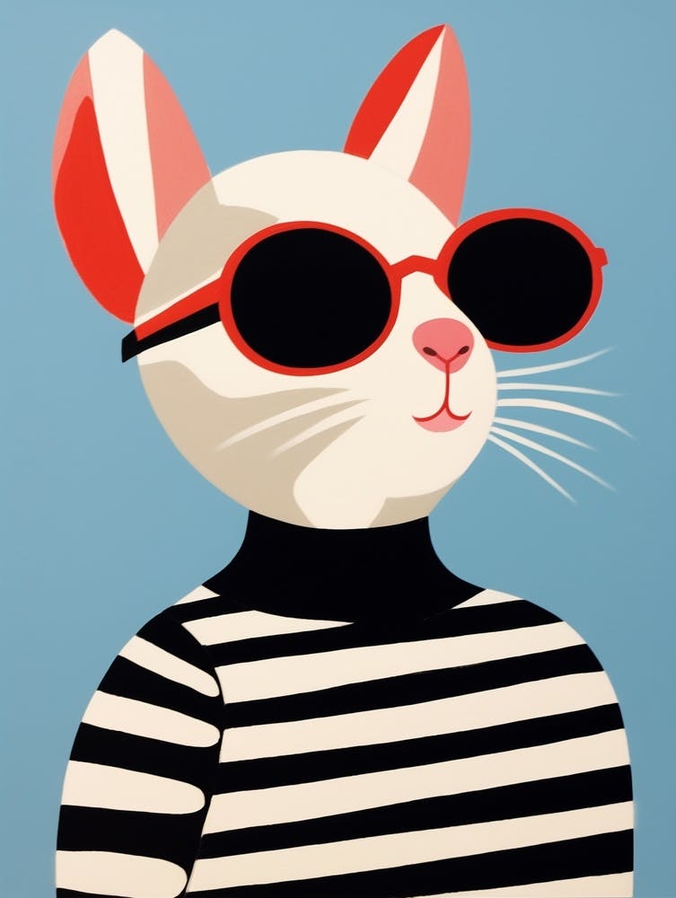Little Mouse 2 Wearing Sunglasses