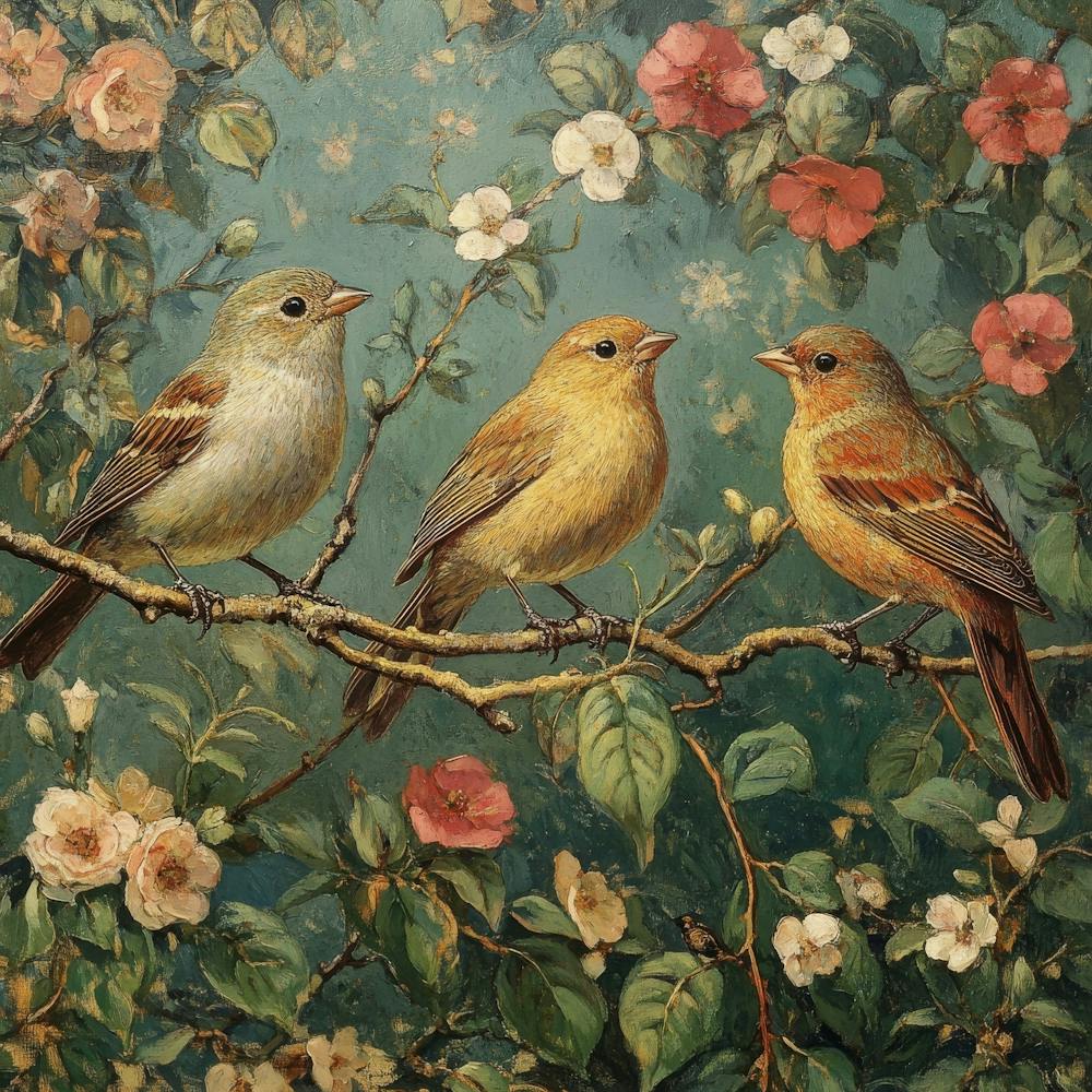 Birds On A Branch Art 31