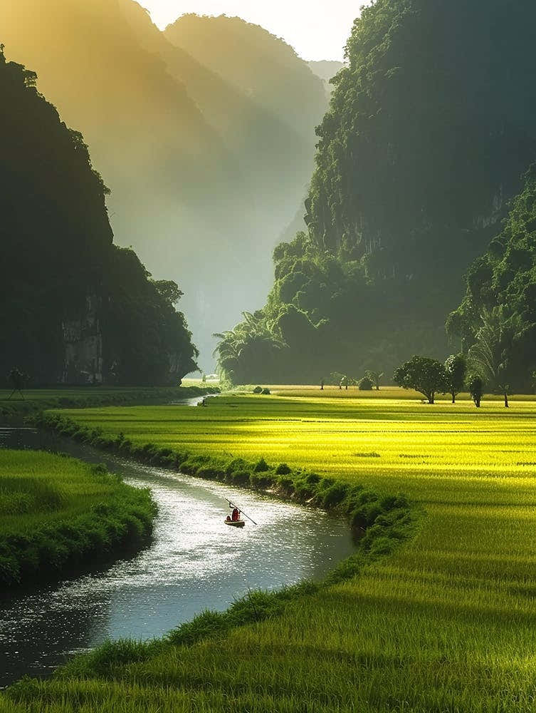 Rice Paddy River