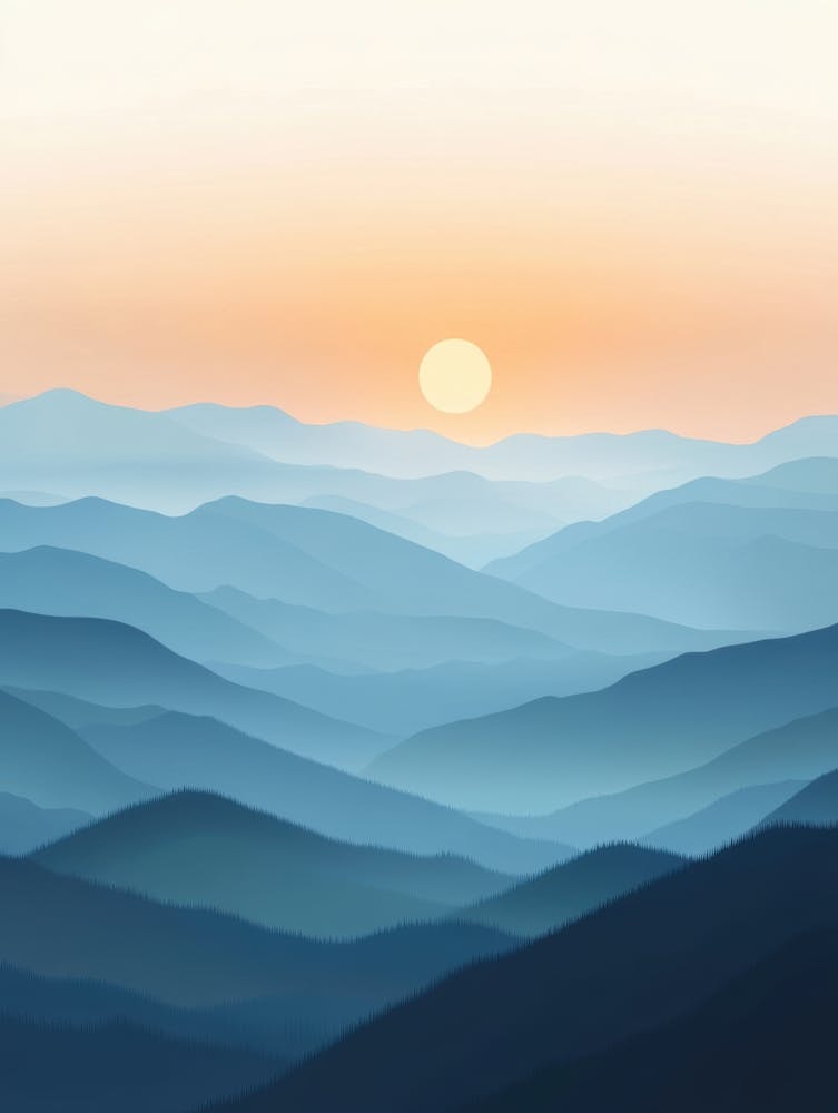 Sunset In The Mountains 19