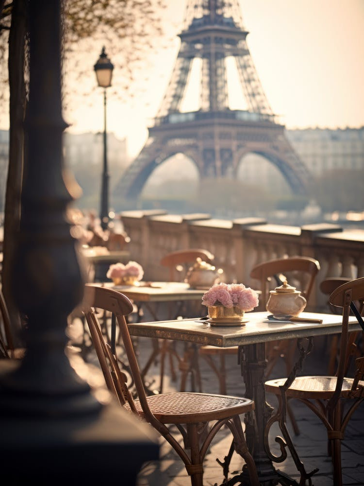 Paris Cafe At The Eiffel Tower 1