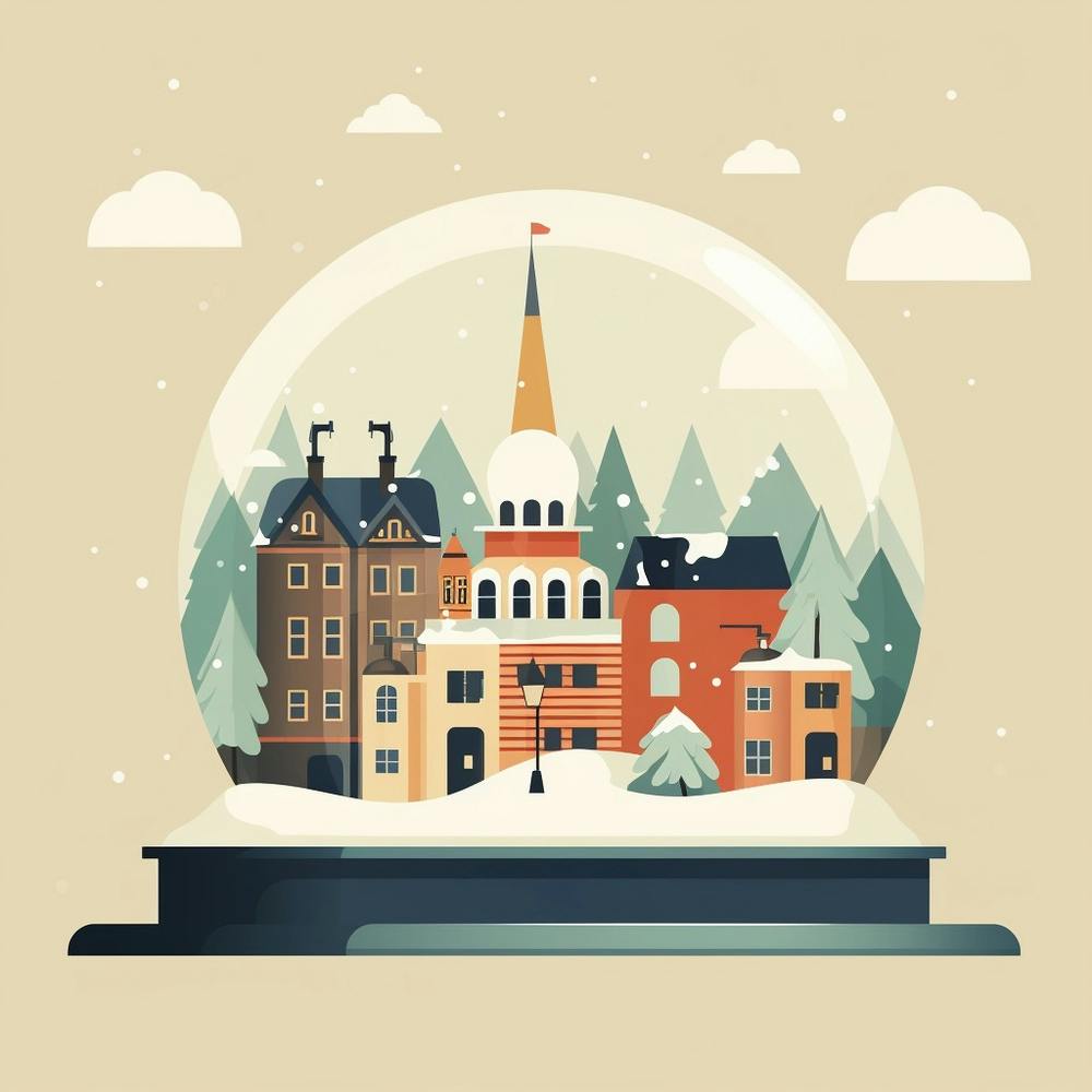 Bergen Norway 1 Snowglobe