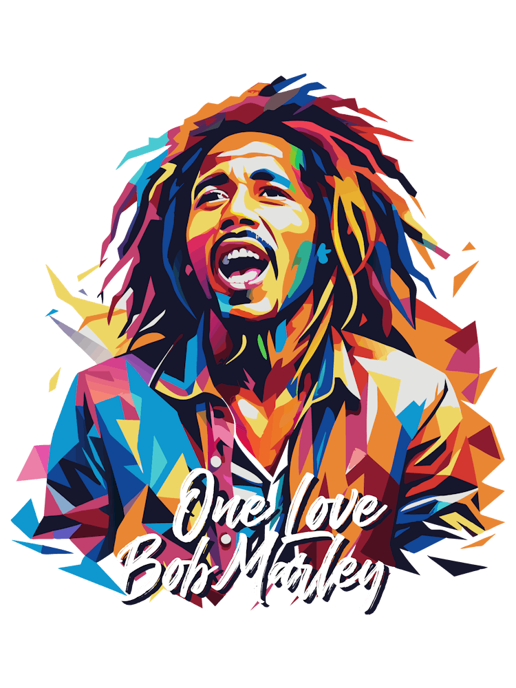 Bob Marley 02 Portrait Music WPAP Pop Art