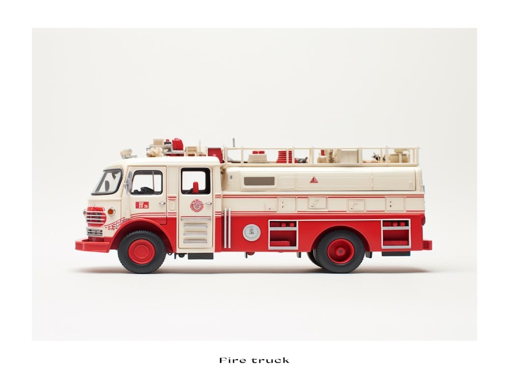 Toy Car Fire Truck Poster