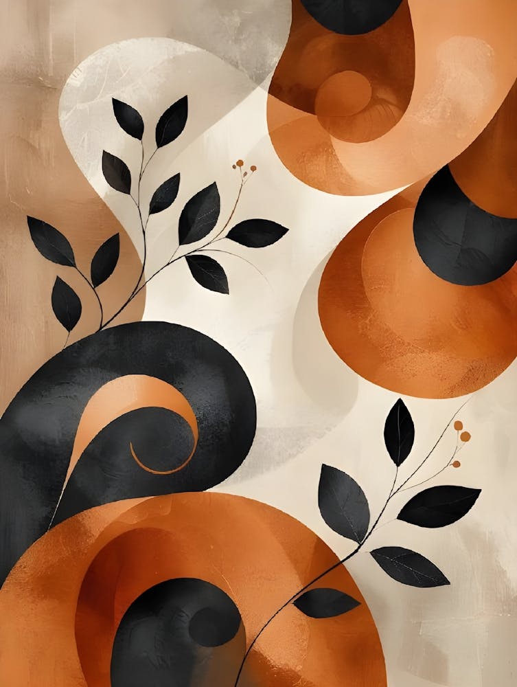 Abstract Swirls Canvas Print
