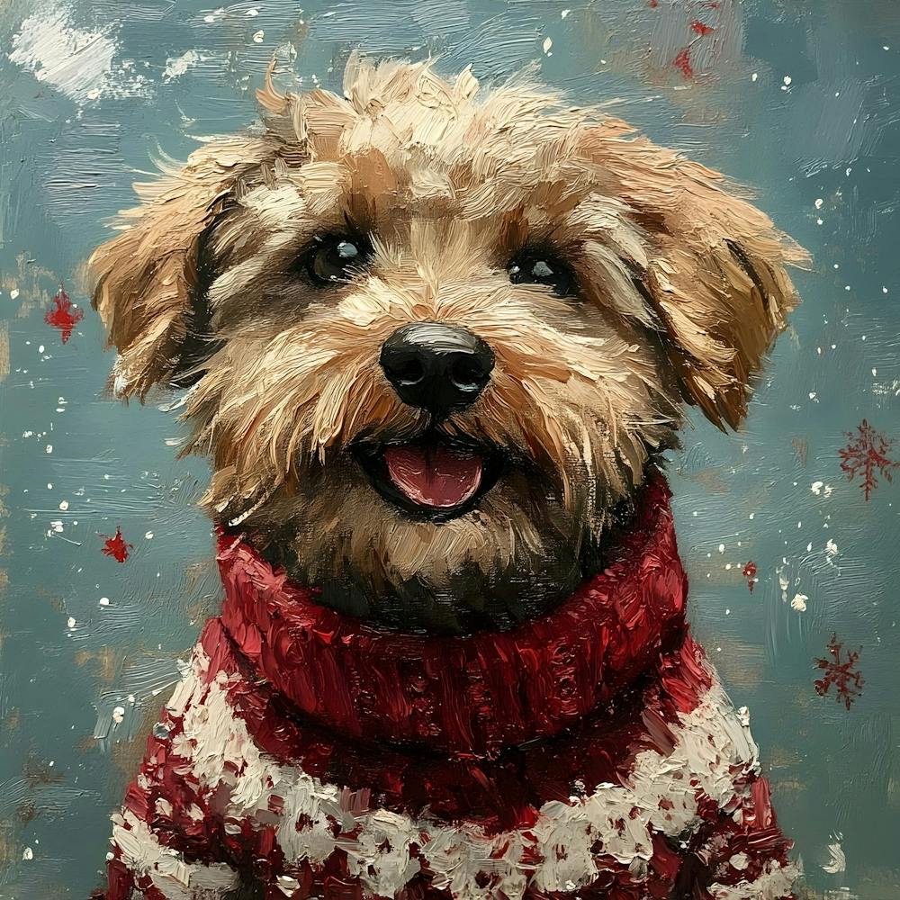 Christmas Golden Dog 6
