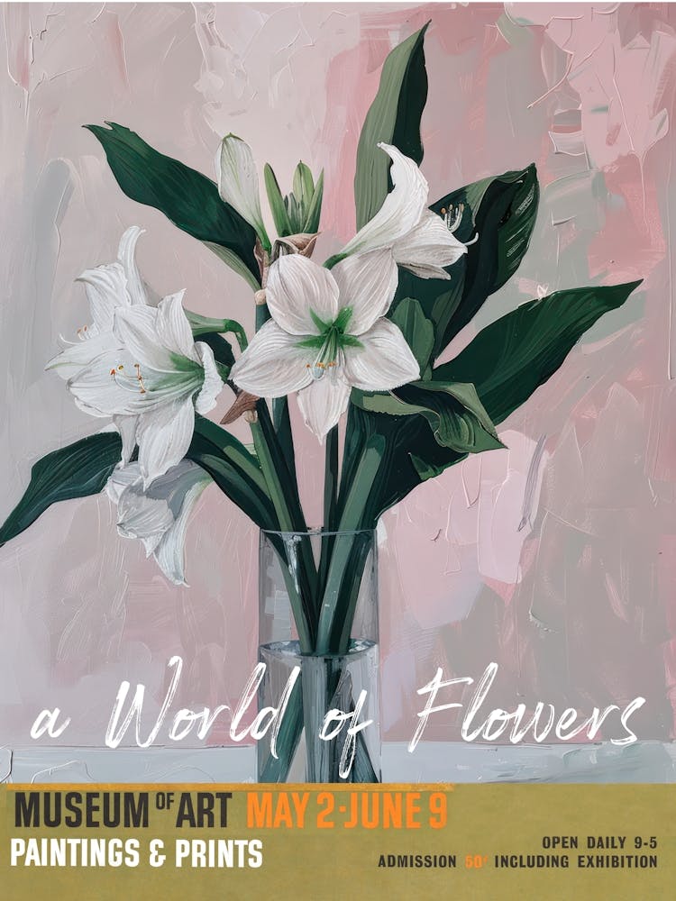 A World Of Flowers, Van Gogh Exhibition Amaryllis 3