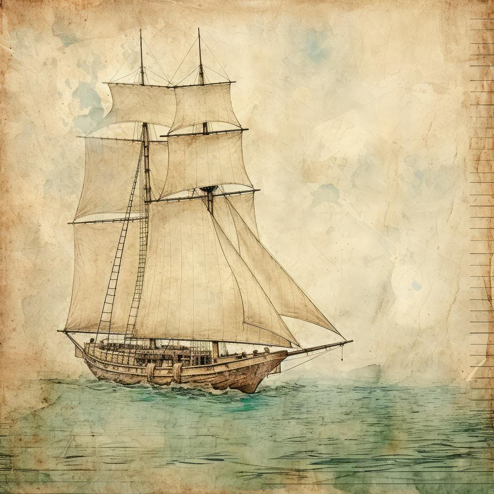Vintage Sailboat 10