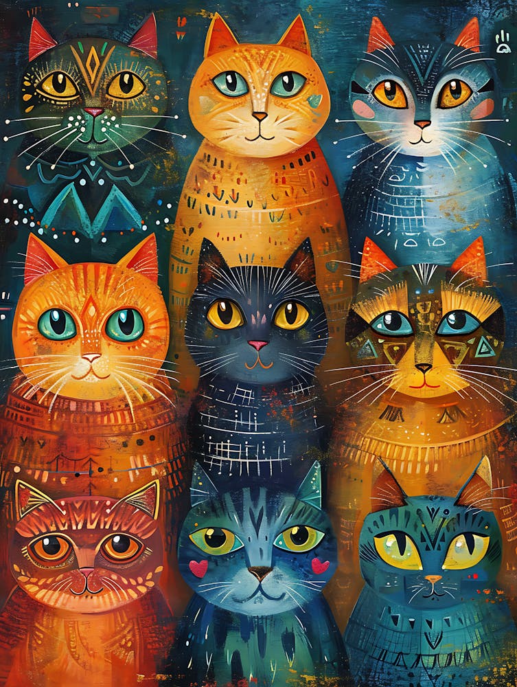 Cats In A Group