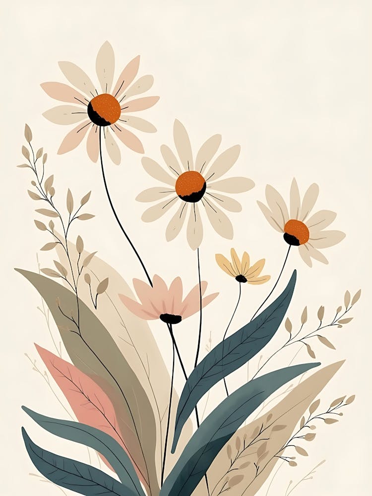 Pastel Leaves in Golden Light