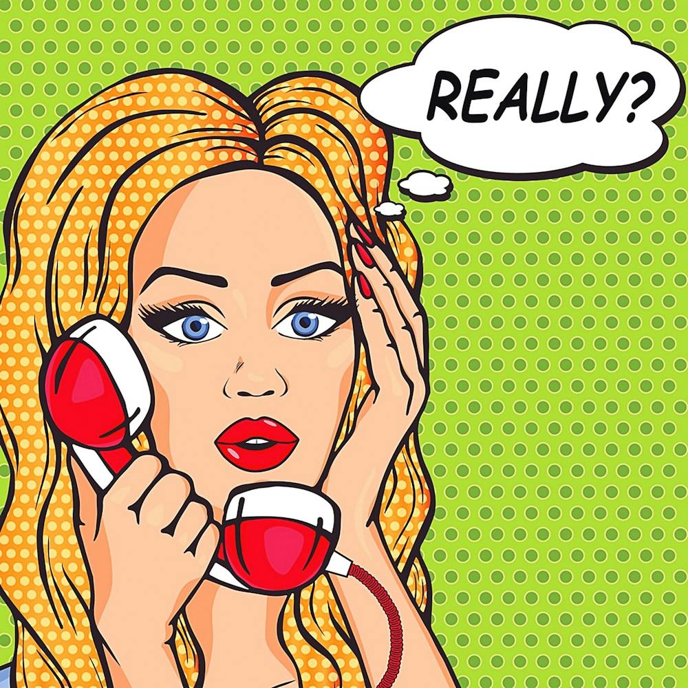 Pop Art Gossip Blonde Girl
