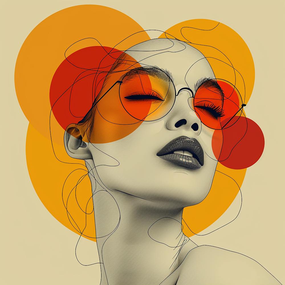 Woman With Sunglasses - city wall art, colorful wall art, home decor, minimal art, modern wall art, wall art, wall decoration, wall print colourful wall art, decor wall art, digital art, digital art download, interior wall art, downloadable art, eclectic