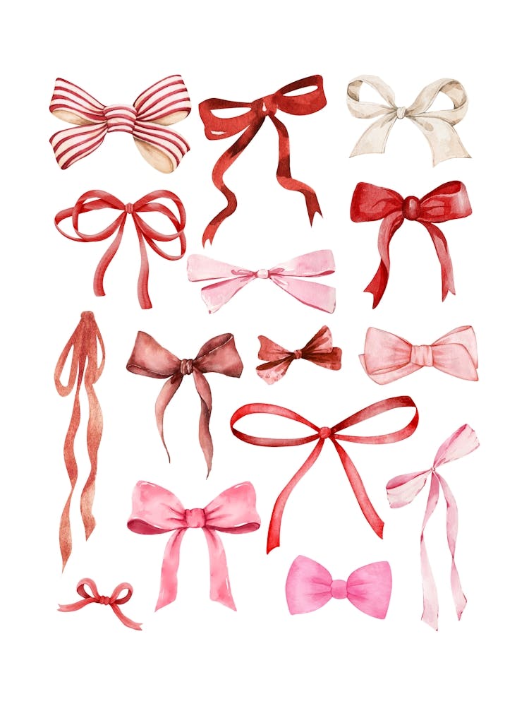 Coquette Red Bows
