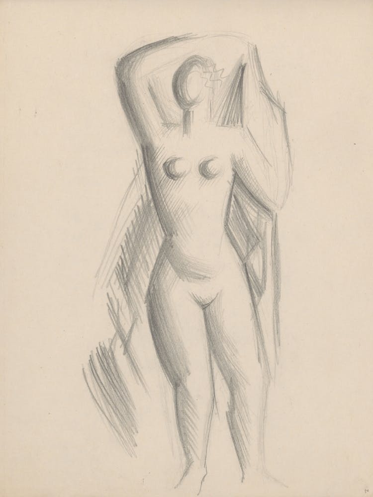 Sketchbook With Various Studio Drawings, Mikuláš Galanda (5)