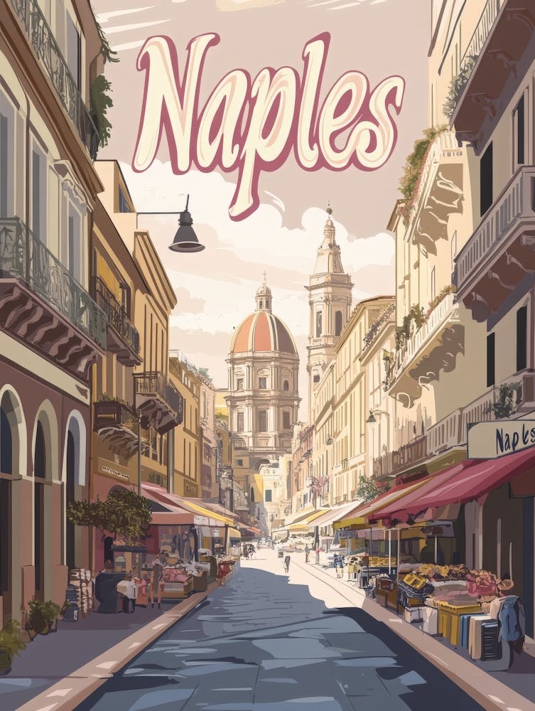 Aihrgdesign A Classic 1960s Travel Poster For Naples Showcasi Bd64684b 914d 4a94 A417 F6d0bca1e32f 2