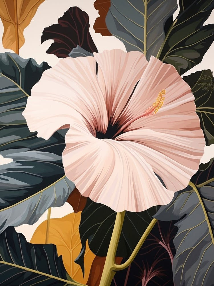 Flower Illustration Hibiscus 1