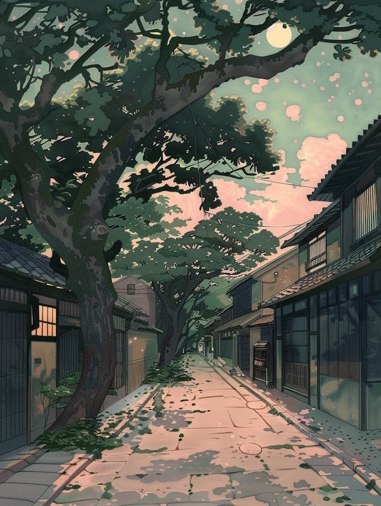 Kanazawa Japan 1 Retro Illustration