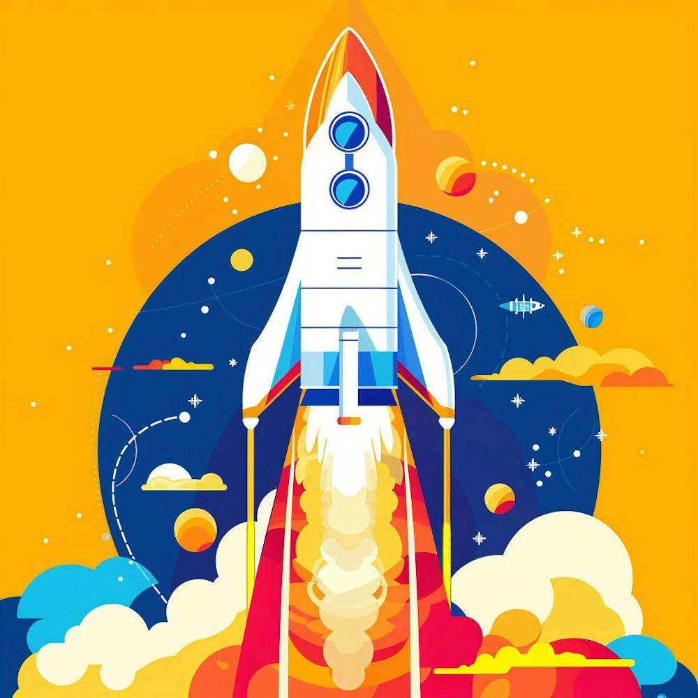 Weltraumrakete