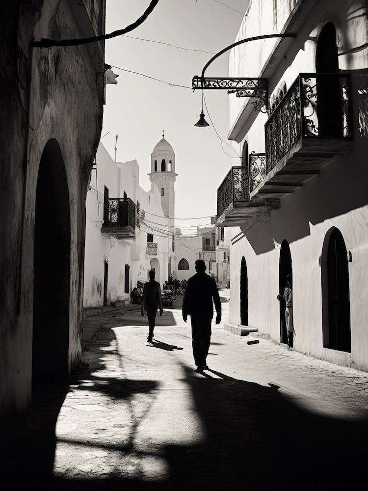 Sousse, Tunisia,, Mediterranean Black And White Photography Analogue 4