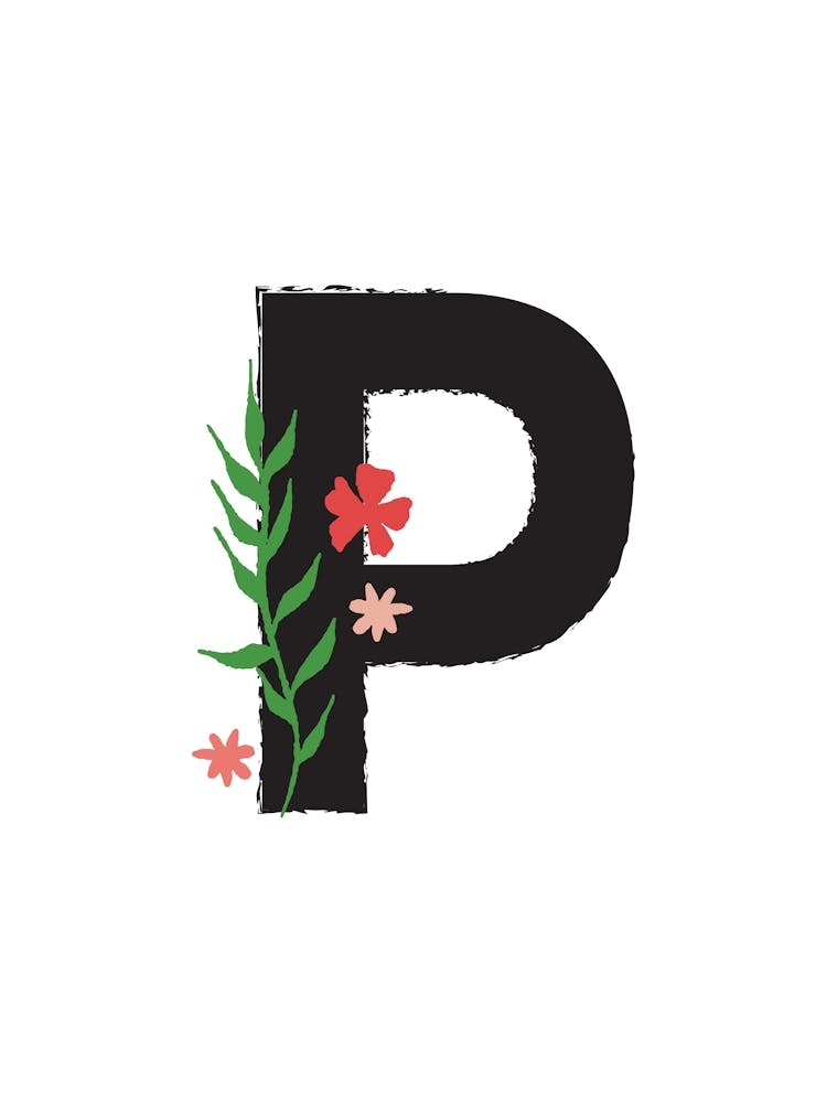 Bedroom Decor White Floral Letters Grey 16