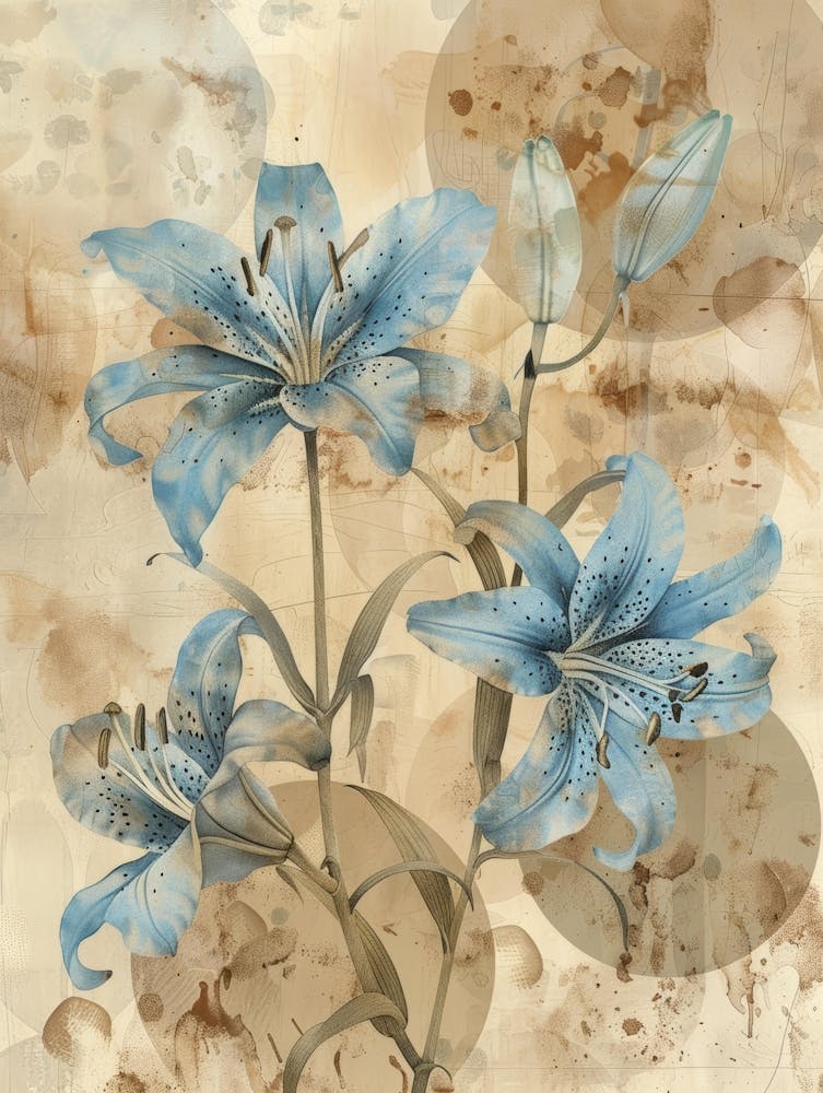 Blue Lilies 3