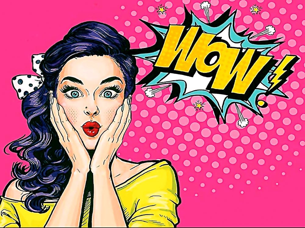 Pop Art Amazed Female